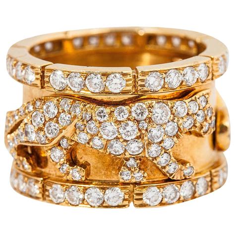 cartier diamond panther ring price|cartier diamond ring collection.